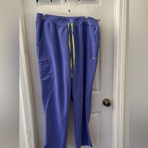 FIGS yola skinny scrub pants in limited edition color blueberry